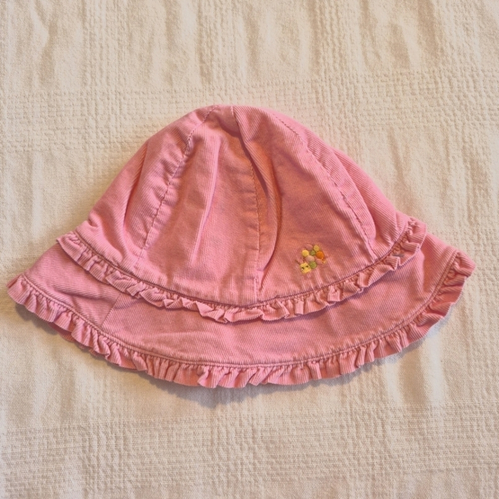 Gymboree girls 12-24 months Garden Friends line corduroy hat VVGUC